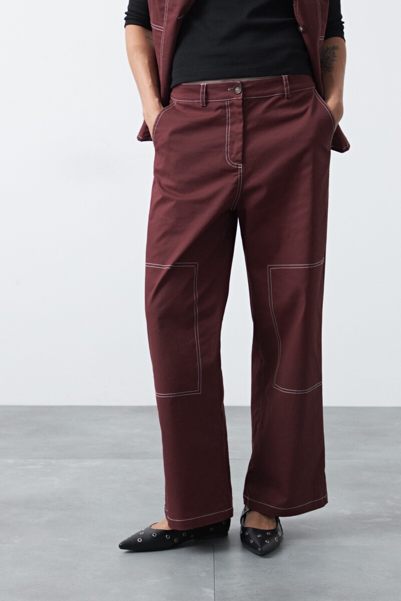PANTALÓN CEYLAN Bordó