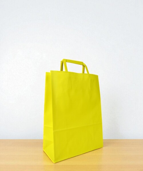 Bolsa lisa acuario 22x10x30 cm AMARILLO