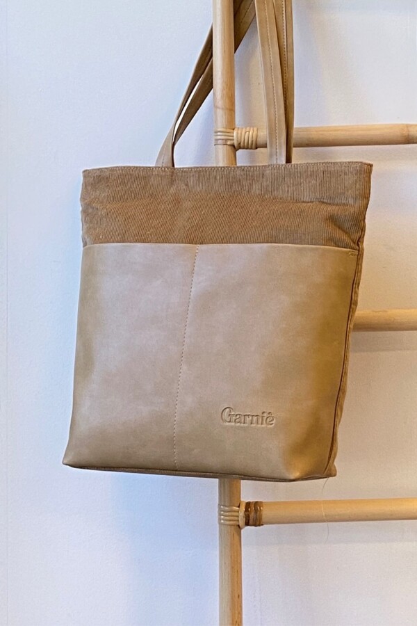 Bolso Frida en Pana Beige