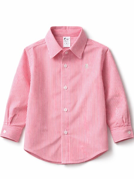 Camisa De Niño Rayas Roja