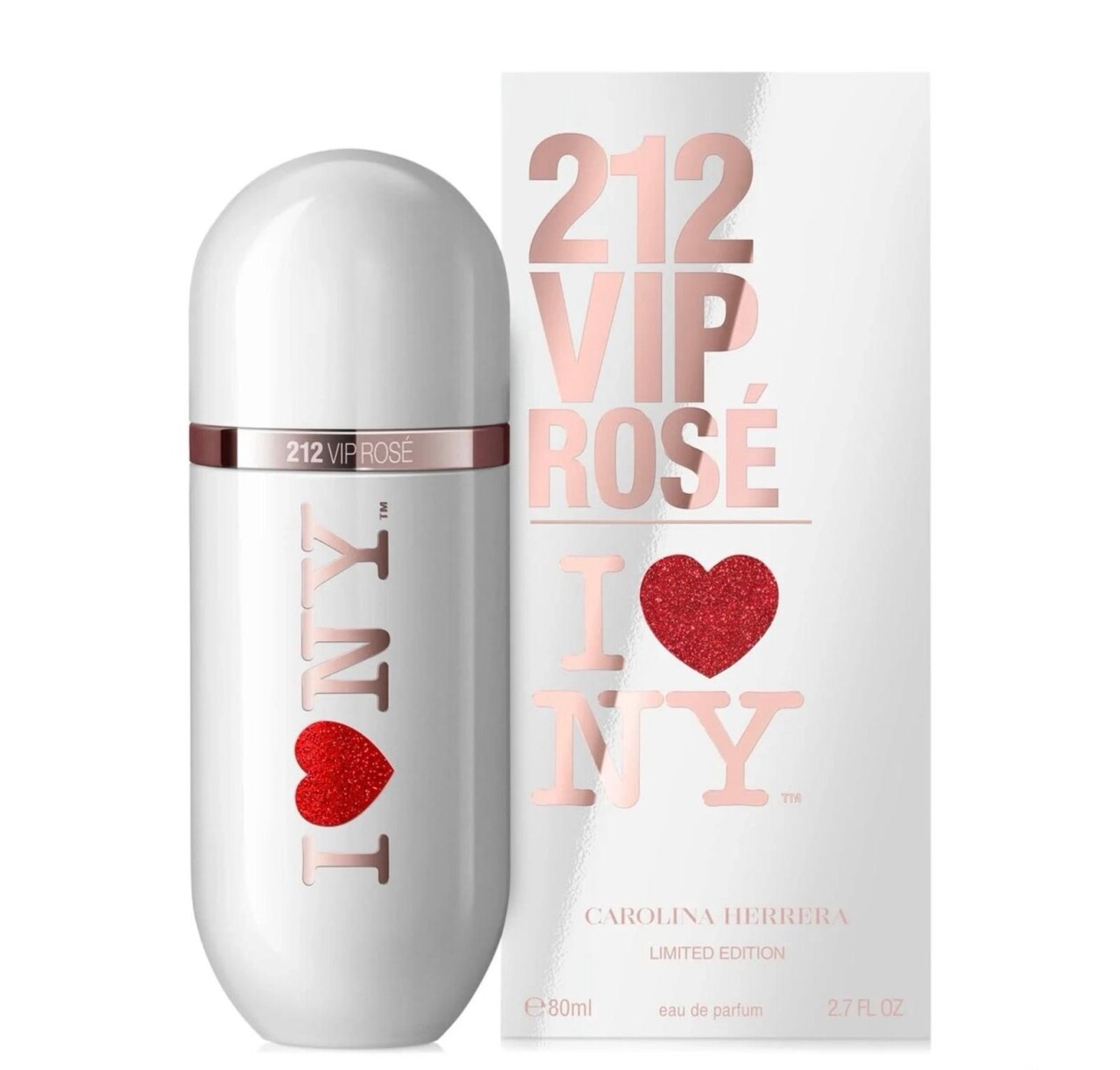 Perfume Carolina Herrera 212 Vip Rosé I 'love' Ny Feminino Eau De Parfum 80ml 