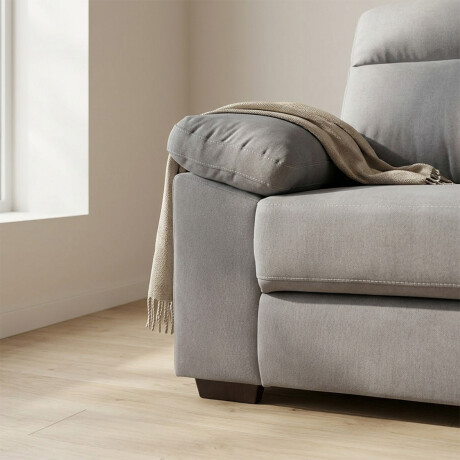 Sofá Owen - Tela Microfibra - 2 cuerpos 12091 (Gris)