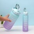 Set X2 Botella De Agua Deportiva 2L + 800 ML MotivacionaL Color Variante Rosa