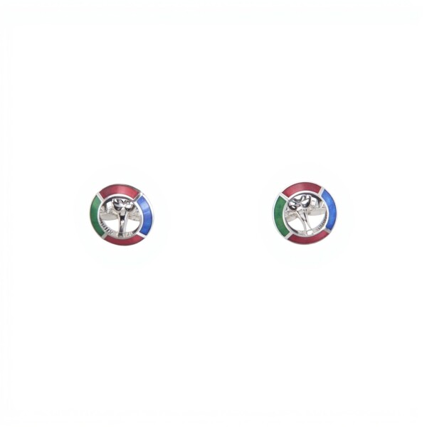 Caravana Circulo Arbol -Plata 925- Nacar-CA4081 conpiedra