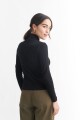 Polera canalé NEGRO