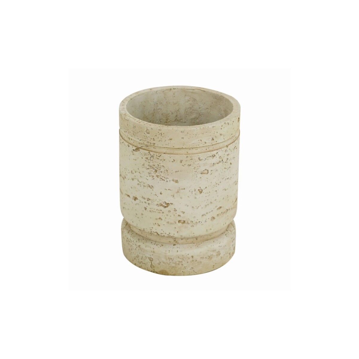 MACETA CEMENTO 13x13x17.5CM BEIGE 