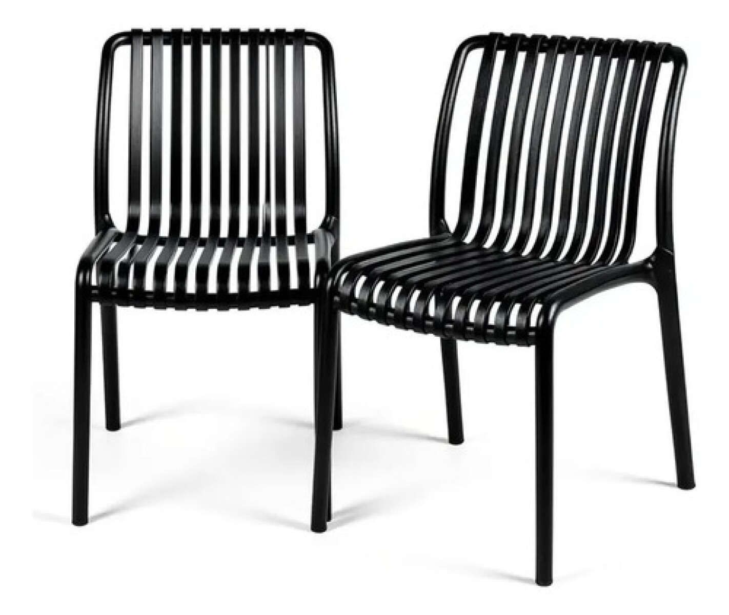 Silla Comedor Cocina Vetro Isabelini Interior Exterior - Negro 1 