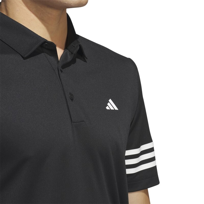 Remera Adidas Polo 3-Rayas Negro