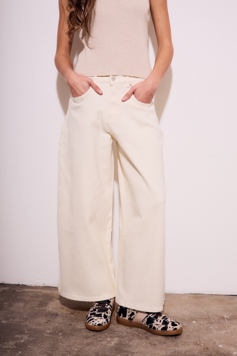 Jean Wide Leg Crudo