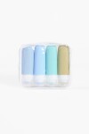 Set de frascos de silicona azul