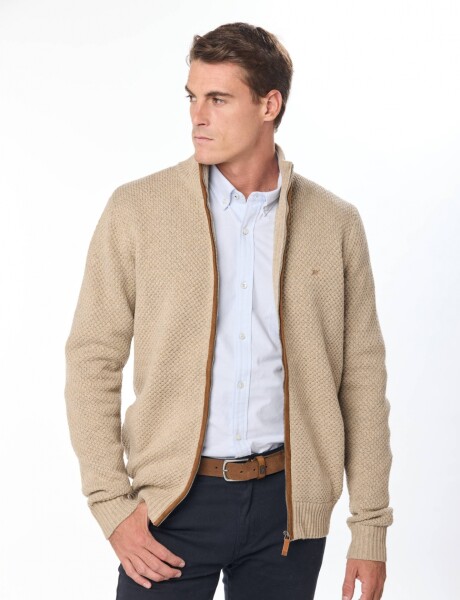 CAMPERA TEJIDO GRUESO Beige