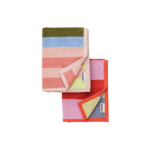 TOALLAMANOSX2 Set X 2 Toallas De Mano 76x51cm Baggu - Pool Stripe Mix