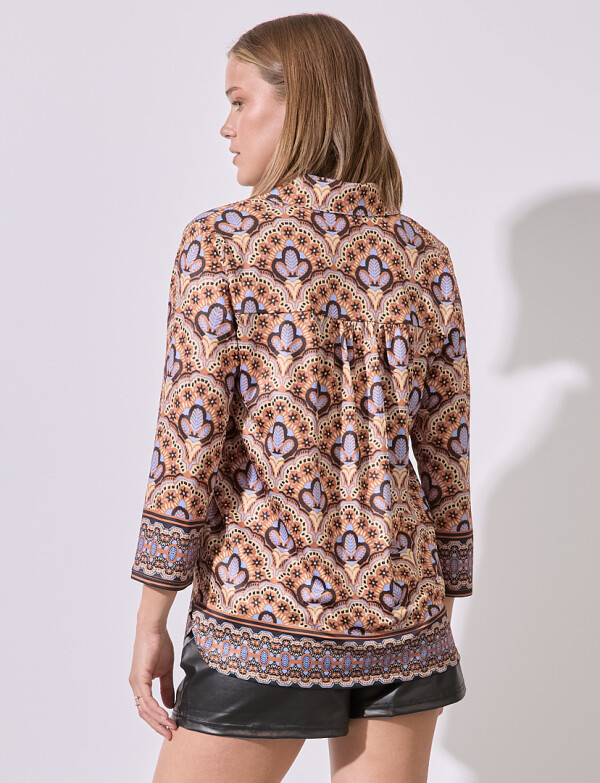 Blusa Print MULTI/TOSTADO