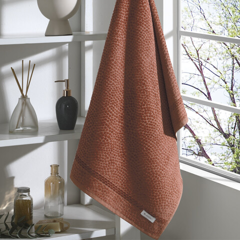 Toalla Mano Lisa Perola Dohler 100% Algodón 70 x 140 cm MARRON