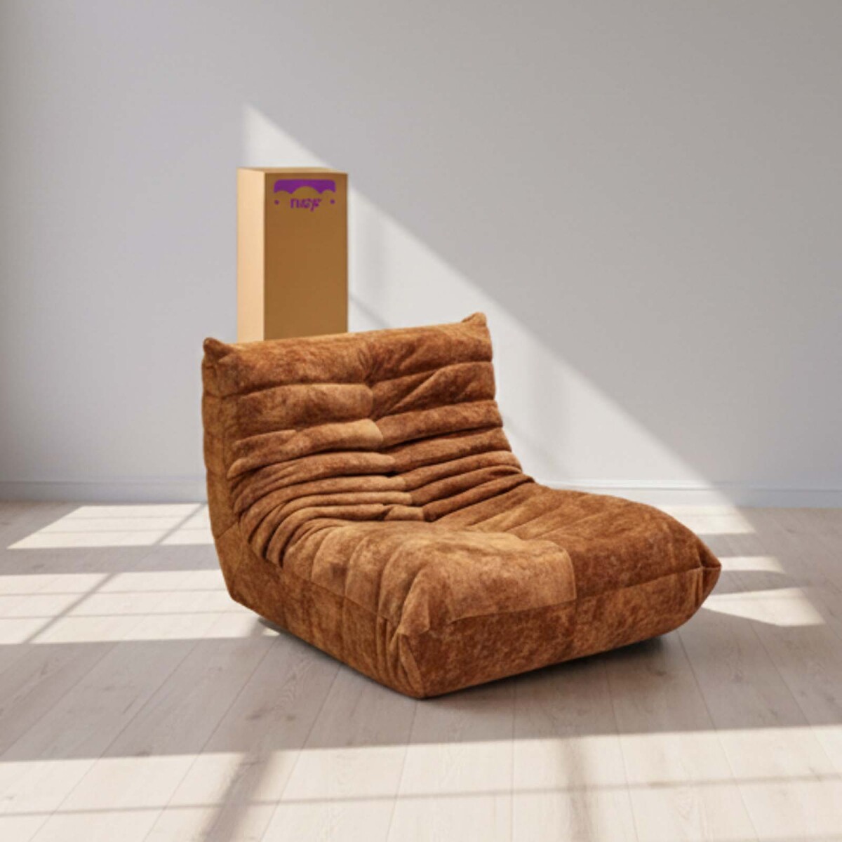 SOFÁ INDIVIDUAL - ESPUMA MARRON COMFY CARAMELO 