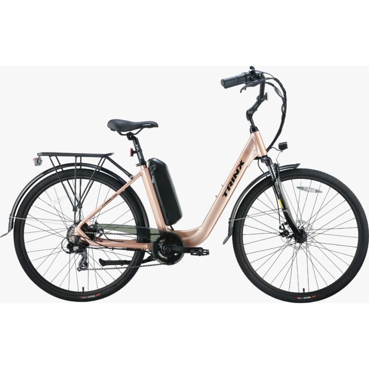 Bicicleta Electrica Trinx Commuter Champagne 