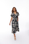 VESTIDO LILIA ESTAMPADO NEGRO Y BLANCO