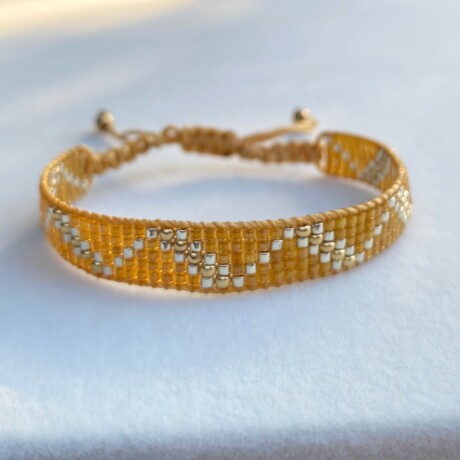 Pulsera LUCIA tejida - mostaza Pulsera LUCIA tejida - mostaza