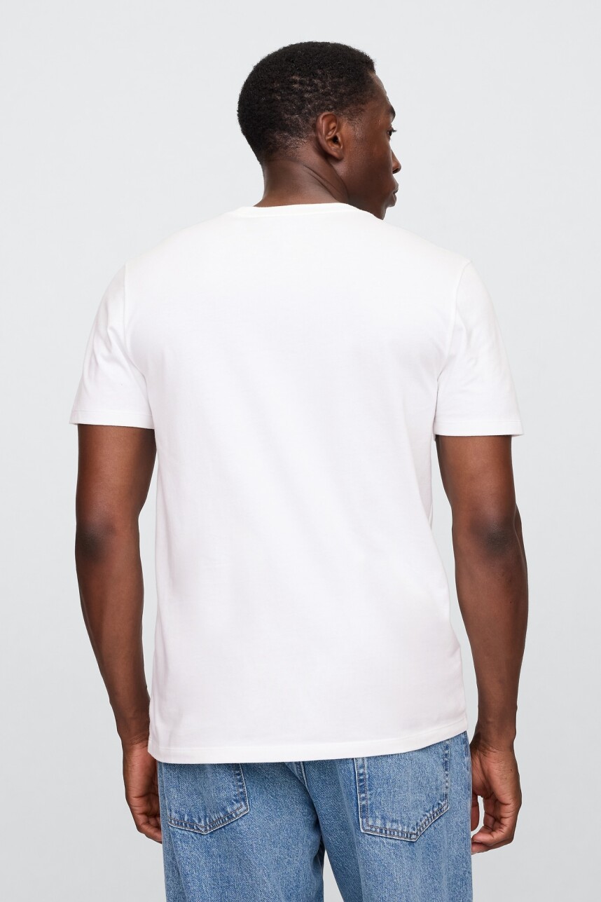 Remera Logo Gap Manga Corta Hombre New Off White V2