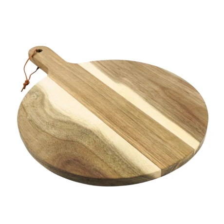 Tabla para picar de madera redonda Tabla para picar de madera redonda