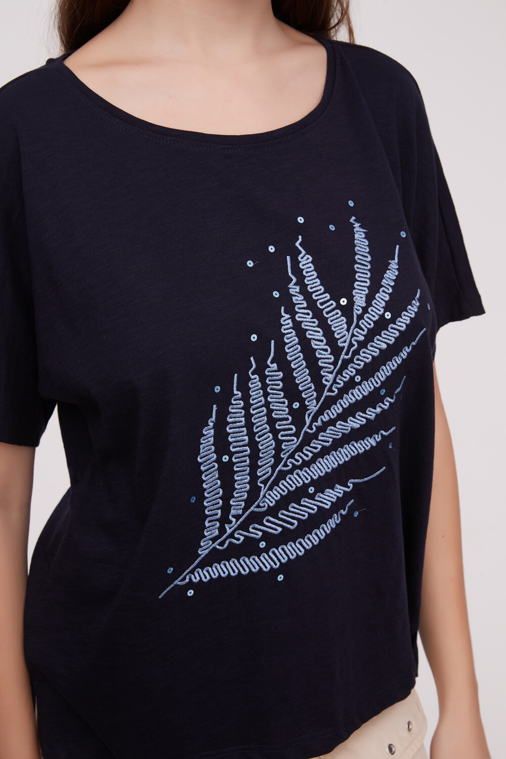 Remera Navy Estampado 2