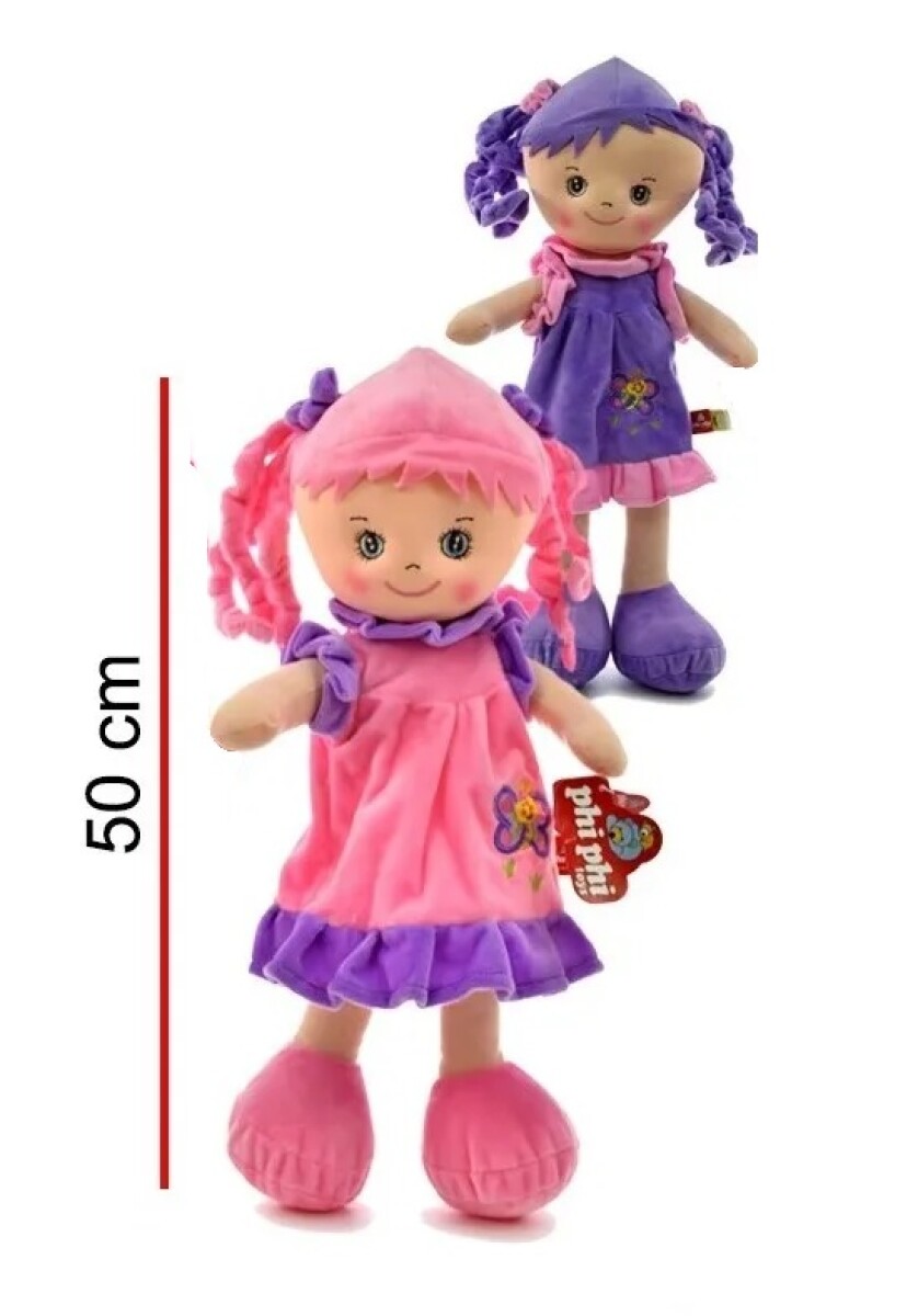 Muñeca De Peluche Con Sonido 50cm - Phi Phi Toys 