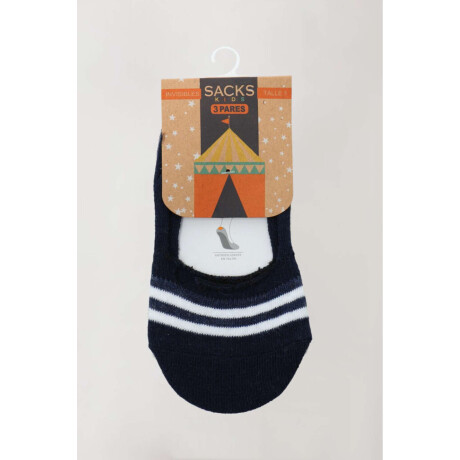 Pack x 3 medias invisibles para niños con diseños Diseño 22