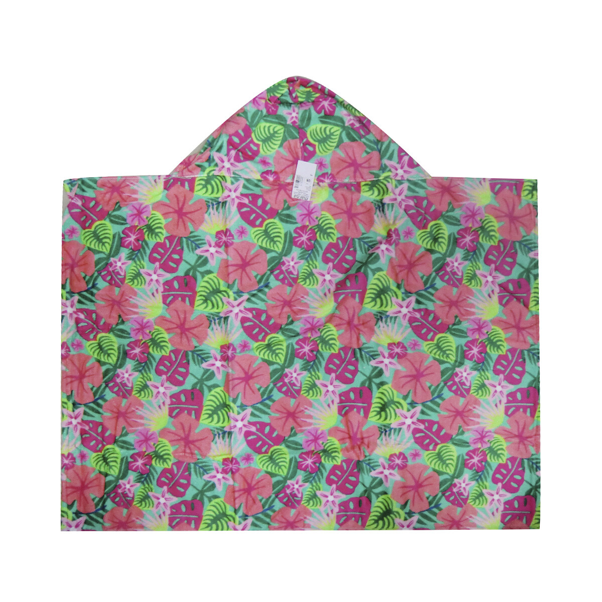 Toalla Con Capucha Bebé Döhler Velour 90 x 70 cm - TROPICAL MAR 01 