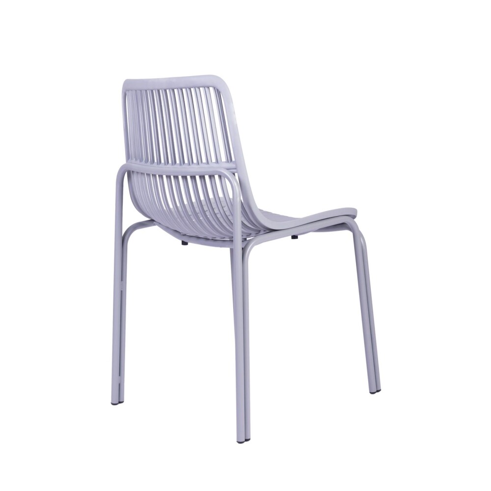 SILLA DE COMEDOR POLIPROPILENO GRIS LISA