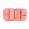 Plato Comida Bebe Infantil Silicona Libre Bpa Con Ventosa Color Rosa