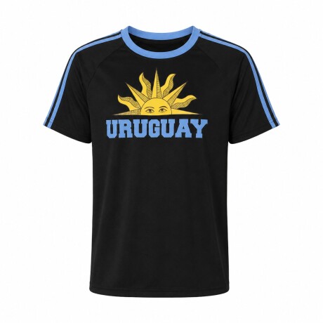 CAMISETA SOL UY NEGRO CE-SOLUY-02 TALLE S NEGRO
