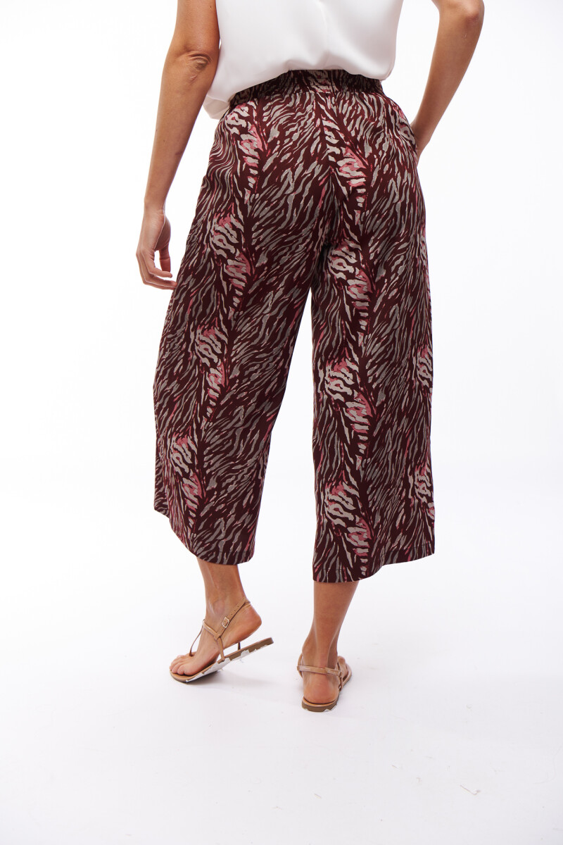 PANTALON NOOR ESTAMPADO BORDO