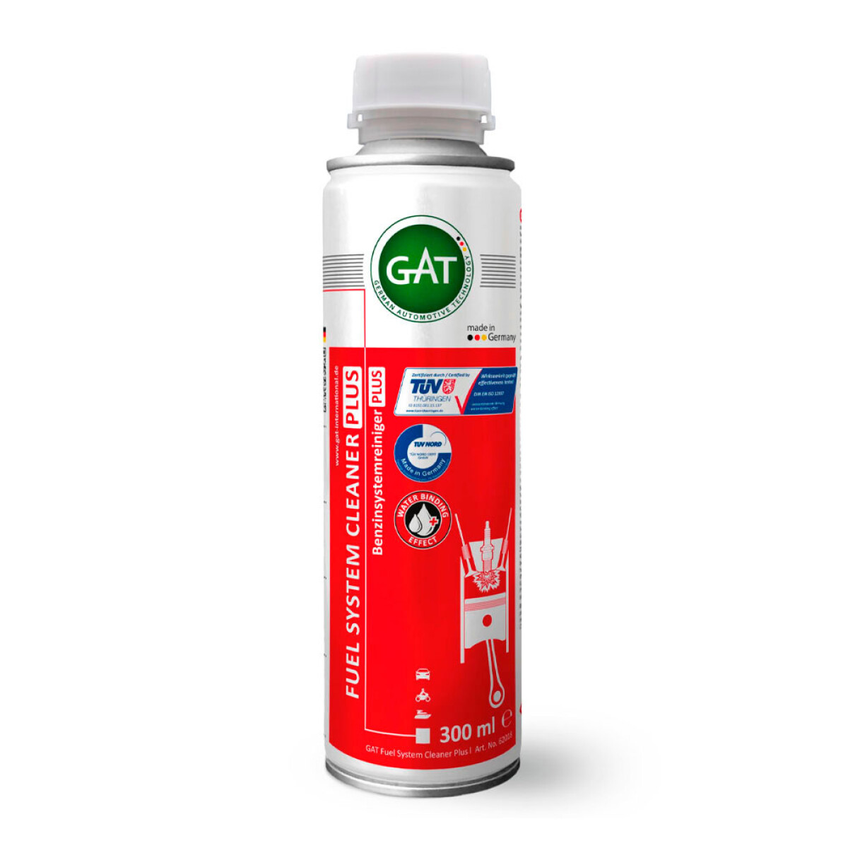 ADITIVO - LIMPIA INYECTORES PARA MOTORES NAFTA 300 ML GAT 
