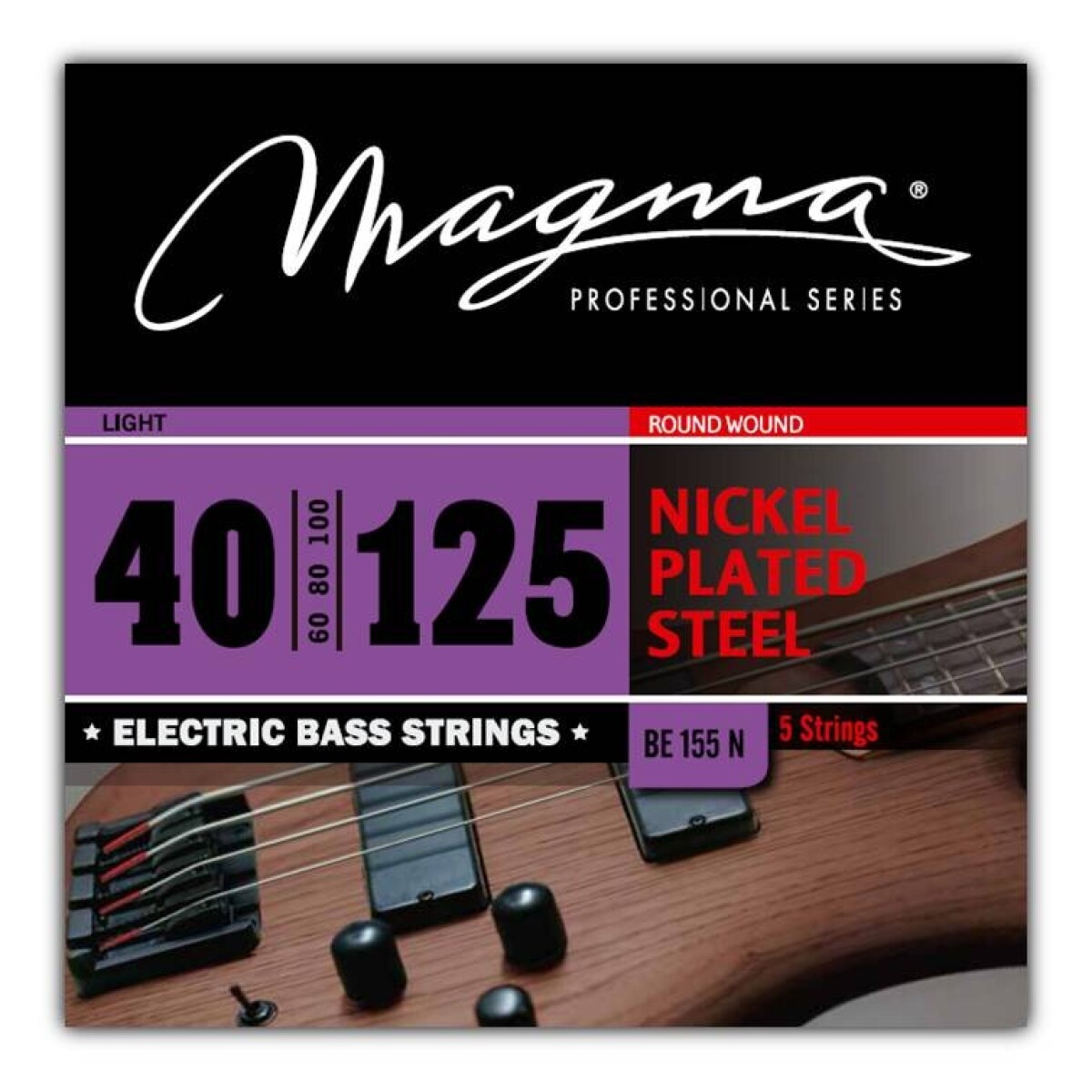 Encordado Magma Bajo Nickel P/S 5C Light 040-125 BE155N 