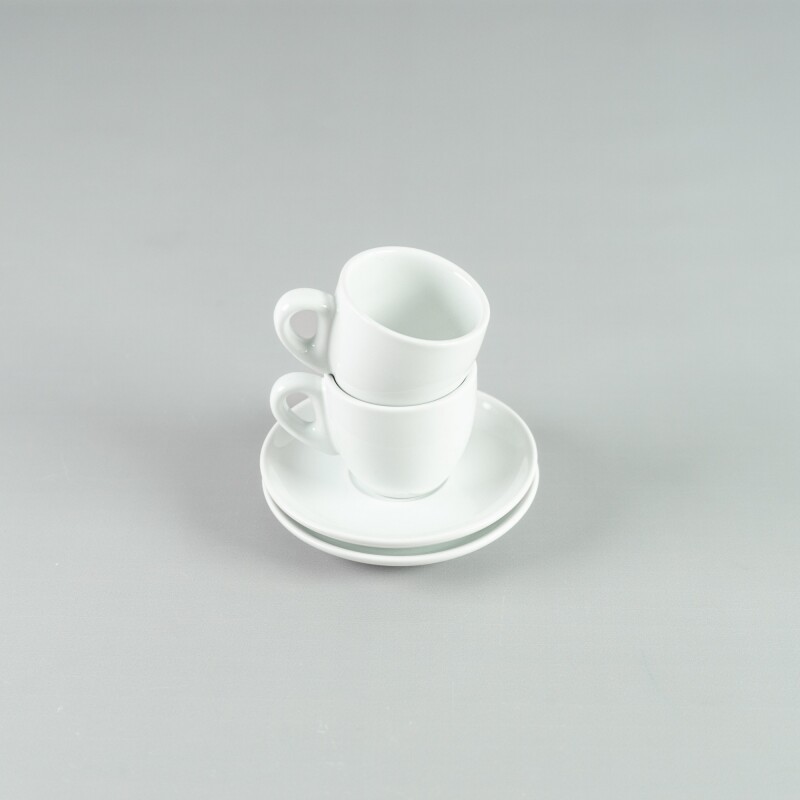 Taza de Café 90ml c/ Plato 11,5 cm Blanco Choosing Taza de Café 90ml c/ Plato 11,5 cm Blanco Choosing