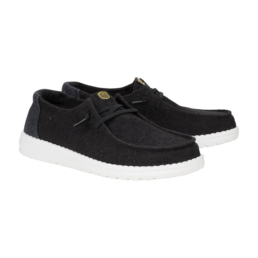 Wendy Eyelet Lace - Mujer Black