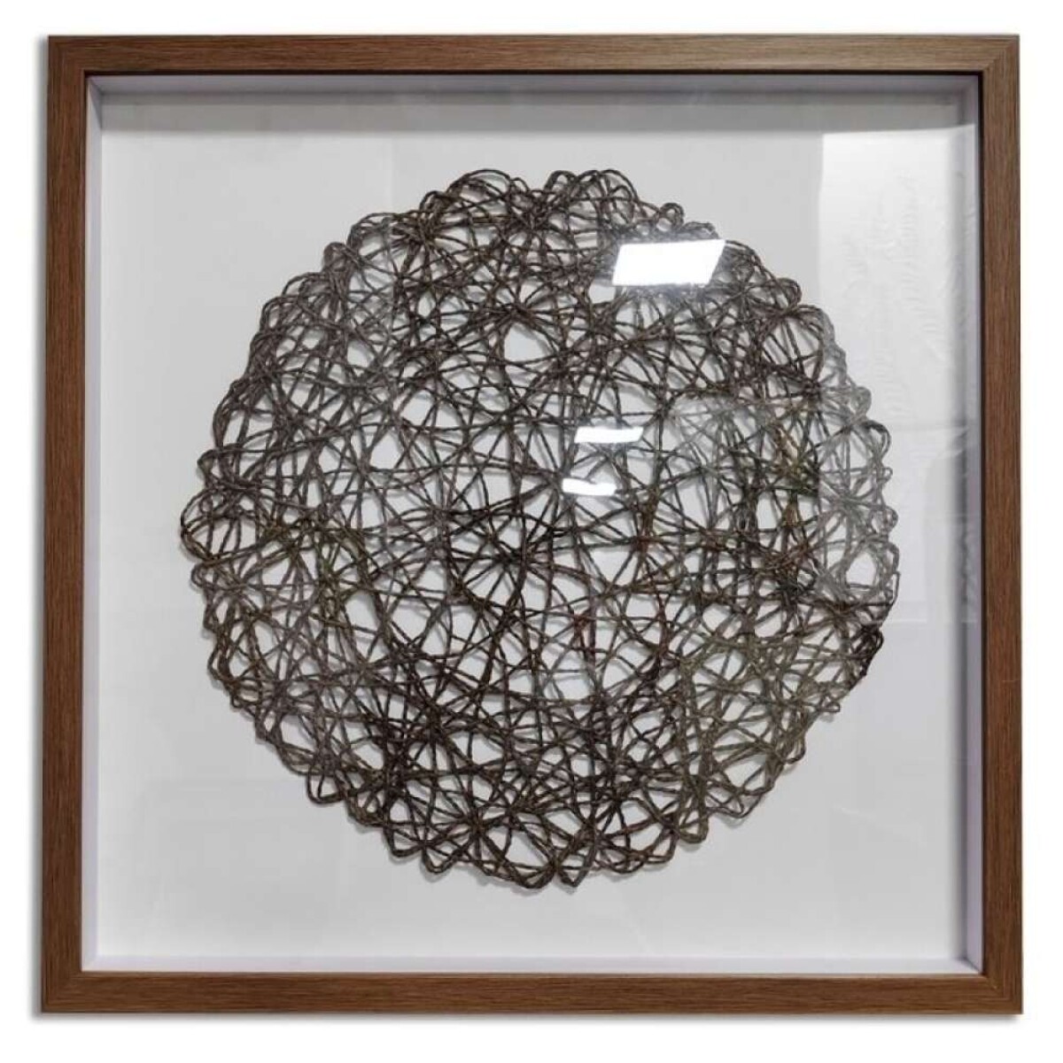 Cuadro Canvas 50X50Cm Mandala Marrón 
