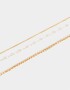 Collares Cortos Perlas Collares Cortos Con Perlas - Dorado