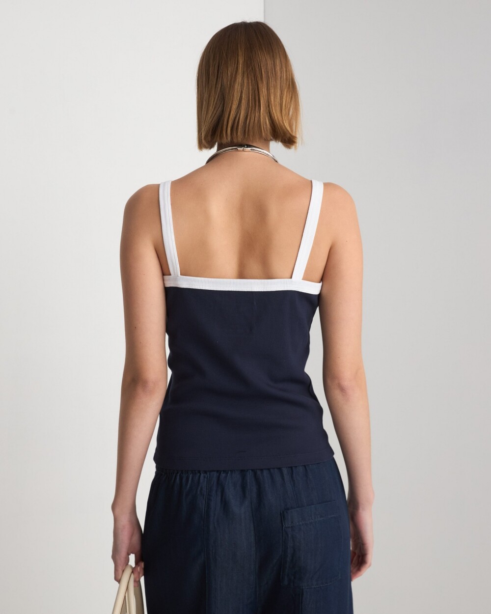 Musculosa Square Azul