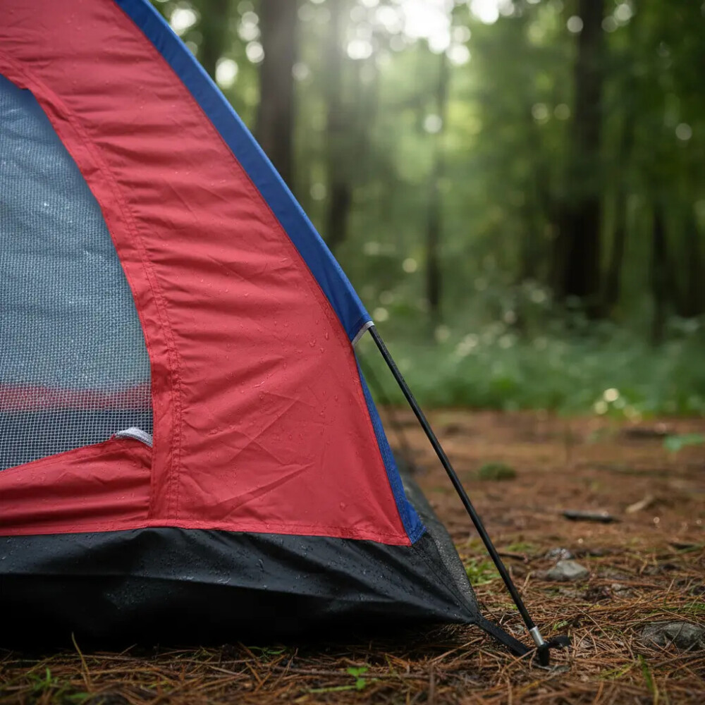 Carpa Iglú De Camping Para 3 Personas AZUL Y ROJO
