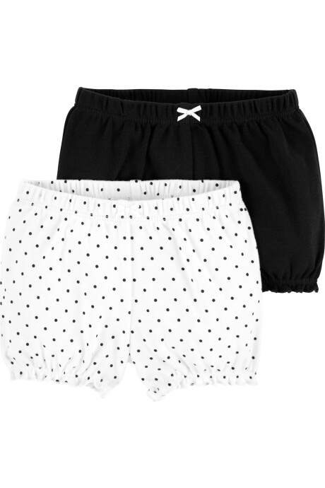 Pack dos shorts burbuja de algodón Sin color