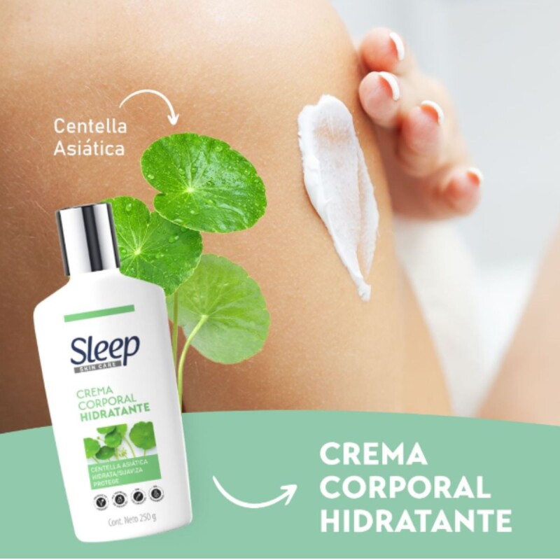 Crema Corporal Sleep Skin Care Hidratante con Centella Asiática 250 GR Crema Corporal Sleep Skin Care Hidratante con Centella Asiática 250 GR