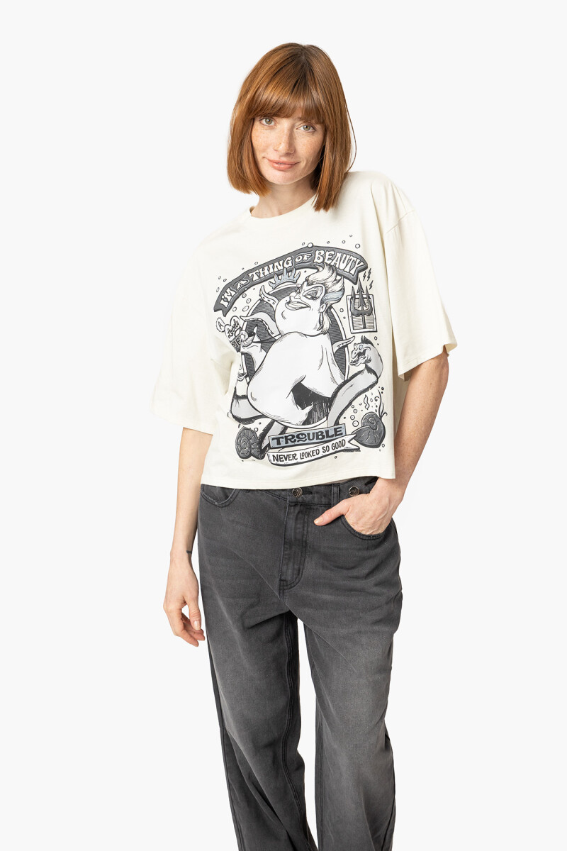 REMERA URSULA LOVELY MESS - BEIGE 