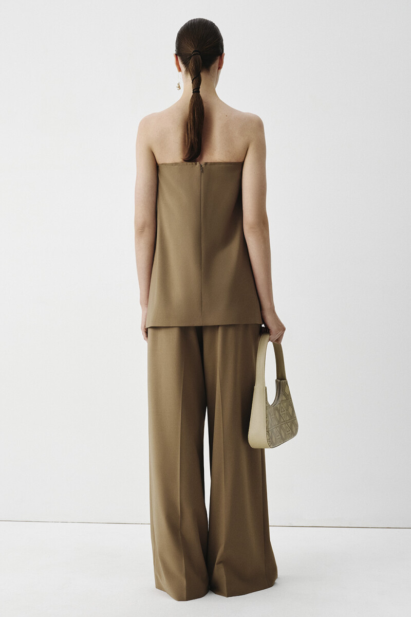 PANTALON ANCHO Beige