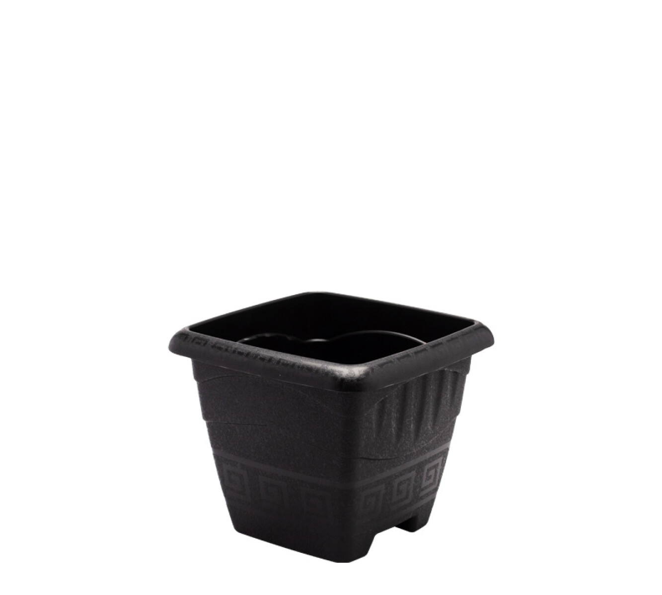 MACETA CUADRADA 6 LITROS NEGRA REF 0291 - NEGRO 