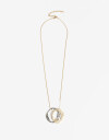Collares Largos Metal Collar Largo Arandelas Biplating - Dorado Oro Cepillado Mate