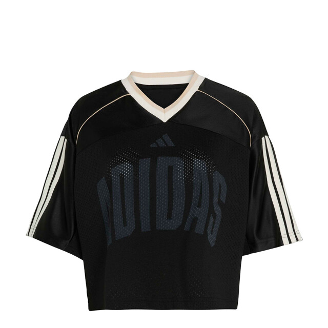 Remera de Mujer Adidas Tee Malla Seas Negro - Blanco