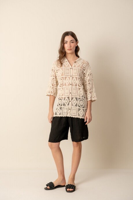 Camisa crochet Numa Camisa crochet Numa