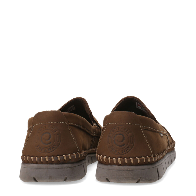 Zapatos de Hombre Freeway Rutero Casual Marrón Alga (Nobuk)