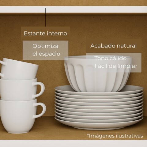 Bajo Mesada Blanco + Pileta Central Tramontina Acero Bajo Mesada Blanco + Pileta Central Tramontina Acero